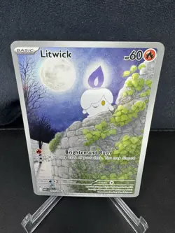 Litwick IR 101/086 SV White Flare Illustration Rare Pokemon Card NM - Image 1
