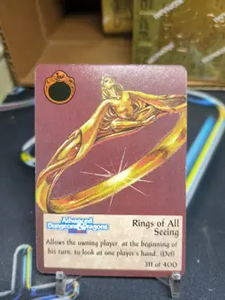 TSR Spellfire CCG 1st RINGS OF ALL SEEING Card #311 of 400 AD&D 1994 D&D - Image 1
