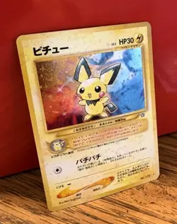 Pokemon Neo Genesis Holo Rare #172 Japanese Pichu Card - Image 2