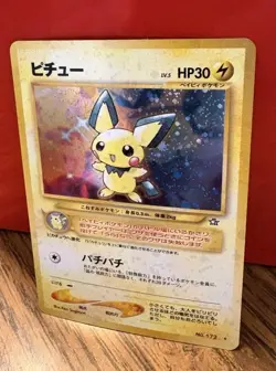 Pokemon Neo Genesis Holo Rare #172 Japanese Pichu Card - Image 3