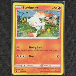 Scorbunny - SWSH244 - Black Star Promo Cosmos Holo - Pokemon Card - VLP - Image 1