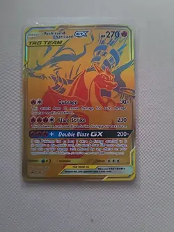 Pokemon TCG Reshiram & Charizard GX SM247 Holo Card Near Mint Condition - Image 2
