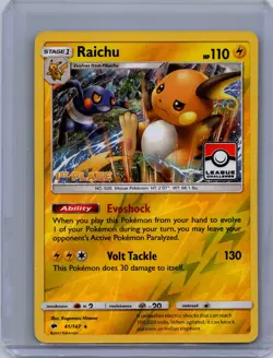 Raichu - 41/147 (League Challenge) [1st Place] Promo League & Championship Cards - Image 1