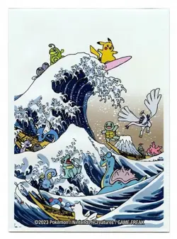 Pokemon Center Great Wave Pikachu & Friends Individual Card Sleeve Japan (1x) - Image 1