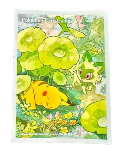 Pikachu & Sprigatito Individual Card Sleeve Pokemon Center Japan Original (1x) - Image 1