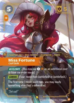 Riftbound Miss Fortune Captain (Alternate Art) NM Foil Origins - Image 1
