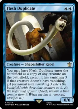 MTG English Flesh Duplicate NM Normal Universes Beyond: Doctor Who - Image 1