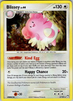 Blissey - 5/123 - Pokemon Mysterious Treasures Holo Card LP - Image 1