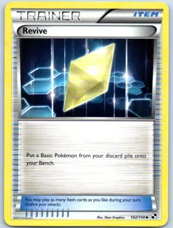 Trainer Revive Item 2011 102/114 Regular Uncommon Pokemon Trading Card - Image 1