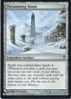 MTG: The List Reprints: Thrumming Stone: Lightly Played Condition - Image 1