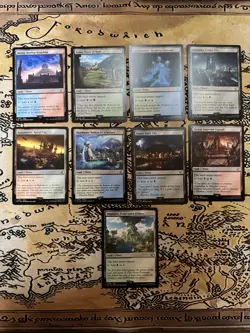 Lot of 8 Magic: The Gathering Final Fantasy Dual Tapped Lands - Image 1
