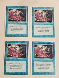 MTG Playset 4x Feedback (4th Edition/Blue/U) - BGM - Image 1