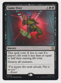 Game Over Commander TMNT TMC 0018 R Rare Regular NM MTG Magic - Image 1