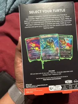 MTG Teenage Mutant Ninja Turtles Turtle Power Commander Deck Factory Sealed - Image 2