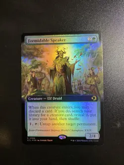 Formidable Speaker (Extended Art) Lorwyn Eclipsed Foil - Image 1