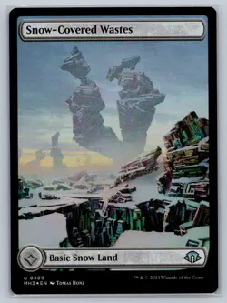 MTG Modern Horizons 3 Foil #309 Snow-Covered Wastes Uncommon Snow Land - Image 1