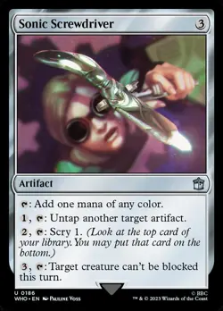 Sonic Screwdriver - #186 - Universe Beyond: Doctor Who - CUC NM MTG - Image 1