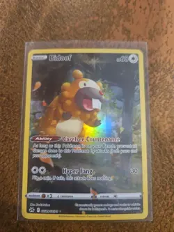 Pokemon Bidoof GG29/GG70 Crown Zenith: Galarian Gallery Holo TCG NM Condition - Image 1