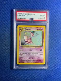 2001 Pokemon "Espeon" Holo P.M. Neo Discovery #1 NM-MT PSA 8 - Image 1