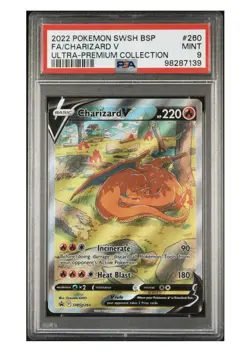 Pokemon TCG Charizard V SWSH260 Sword & Shield Promo Holo PSA 9 2022 - Image 1