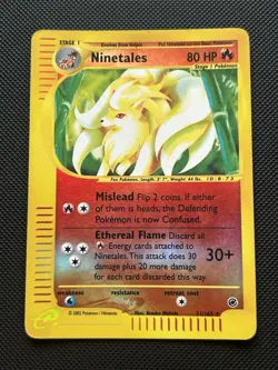 Ninetales 21/165 Expedition Pokemon Card E-Series Reverse Holo Card - Image 1