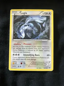 Pokemon Lugia Rare Regular Fates Collide Card 78/124 120 HP Intensifying Burn - Image 1