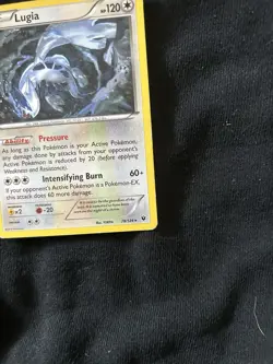 Pokemon Lugia Rare Regular Fates Collide Card 78/124 120 HP Intensifying Burn - Image 2