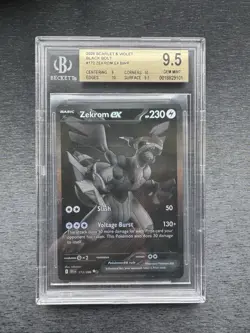 Pokemon TCG Zekrom EX 172/086 BWR Black Bolt 2025 BGS 9.5 GEM MINT English - Image 1