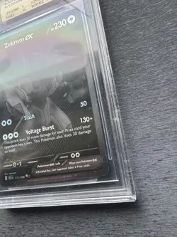 Pokemon TCG Zekrom EX 172/086 BWR Black Bolt 2025 BGS 9.5 GEM MINT English - Image 3