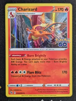 Charizard 010/078 Pokemon GO Pokemon NM Holo - Image 1