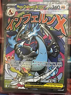 Pokemon TCG Mega Charizard x Ex 023 Black Star Promo MEP En. NM. - Image 1