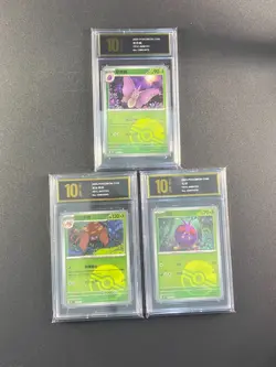 Pokemon TCG S-Chinese 151C-049 047 048 Venomoth Parasect Pineco Grade10 - Image 1