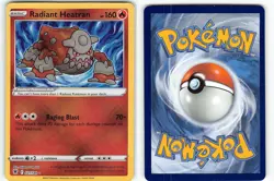 RADIANT HEATRAN 027/189 RADIANT RARE ASTRAL RADIANCE POKEMON NM - Image 1