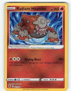RADIANT HEATRAN 027/189 RADIANT RARE ASTRAL RADIANCE POKEMON NM - Image 2