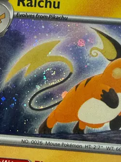 Pokemon TCG Raichu 026/165 Cosmos Holo Sam's Club Exclusive Promo SWIRL - Image 3