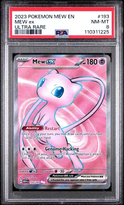 2023 POKEMON MEW EN-151 193 MEW EX ULTRA RARE | PSA 8 - Image 1