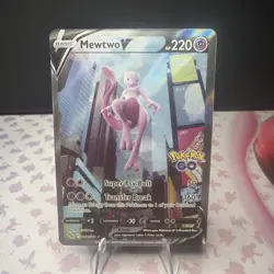 Mewtwo V (Alternate Full Art) 072/078 Pokemon GO Holo - Image 1