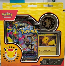 Pokemon TCG Mega Evolution Phantasmal Flames Box Pikachu Pokemon Day 2026 - Image 1