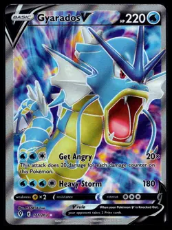 2021 Pokemon SWSH Evolving Skies Gyarados V #171/203 - Image 1