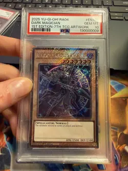 Yu-Gi-Oh! TCG Dark Magician 1st Ed Platinum Secret Rare 7th Art PSA 10 GEM MINT - Image 1