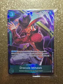 One Piece•Dracule Mihawk Super Rare•ST12-003•SEALED - Image 1