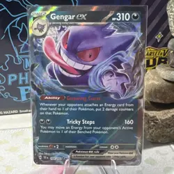 Gengar ex 104/162 SV05: Temporal Forces Double Rare Full Art Holo Pokemon Card - Image 1