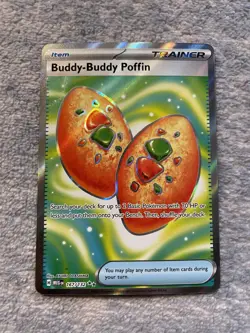 Pokemon Card - Buddy-Buddy Poffin Full Art (167/132 - Mega Evolution) - Image 1
