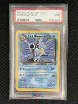 PSA 9 Dark Blastoise Non Holo #20/82 2000 Pokemon Rocket Card - Image 1