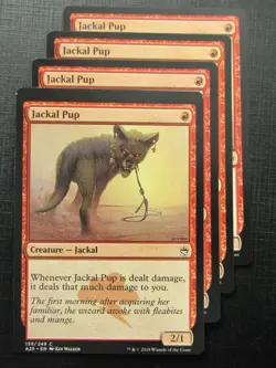 Jackal Pup x4 - Masters 25 - Mtg Card # 10B19 - Image 1