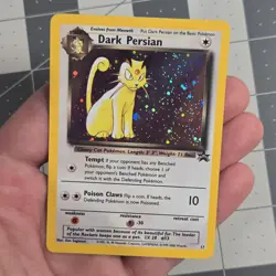 Dark Persian No HP Error Misprint Pokemon Card WOTC Black Star Promo 17 Holo - Image 1