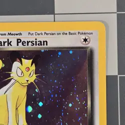 Dark Persian No HP Error Misprint Pokemon Card WOTC Black Star Promo 17 Holo - Image 2