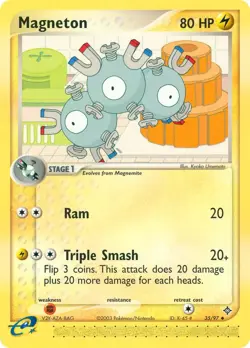 Magneton 35/97 Uncommon Dragon Pokemon Card - Image 1