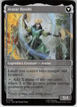 MTG The Legend of Kyoshi Normal NM Avatar: The Last Airbender Magic 186 - Image 2