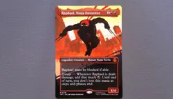 TMNT Raphael Ninja Destroyer (M #218) Borderless Magic The Gathering NM - Image 1